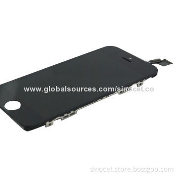LCD display assembly for iPhone 5C, includes LCD panel, front glass and frame bezel